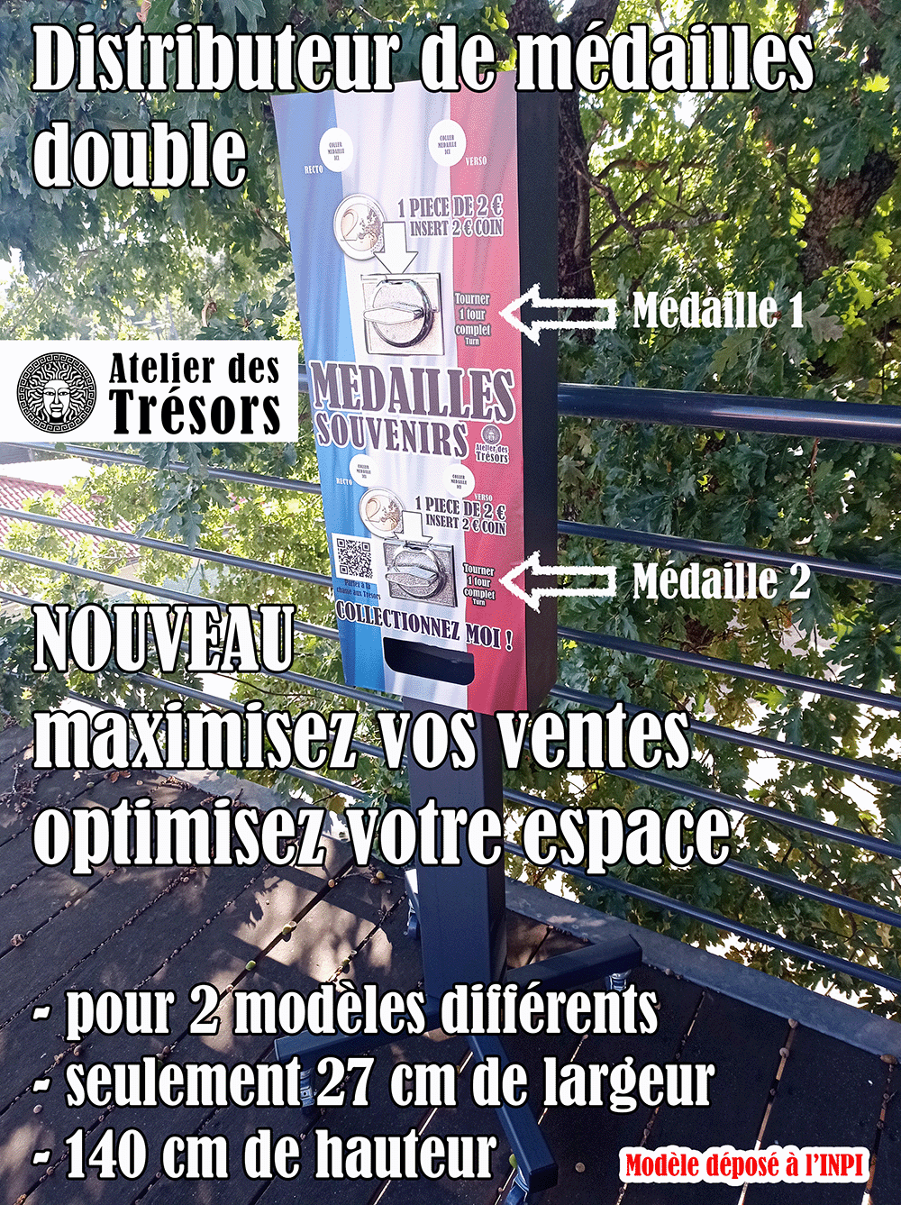Tout une gamme de distributeurs de médailles, mécaniques ou électriques suivant vos besoins Image