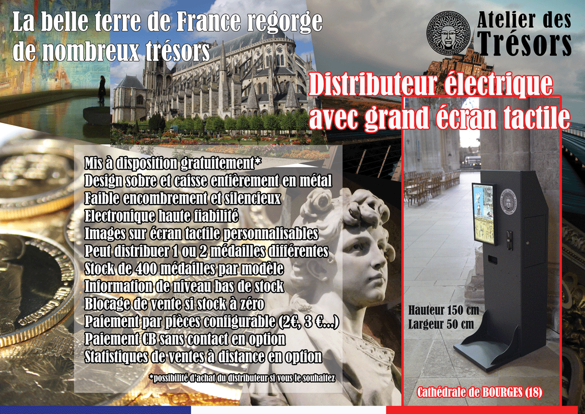 Tout une gamme de distributeurs de médailles, mécaniques ou électriques suivant vos besoins Image
